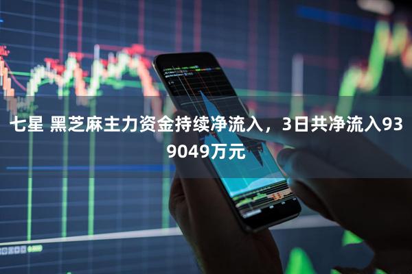 七星 黑芝麻主力资金持续净流入，3日共净流入939049万元