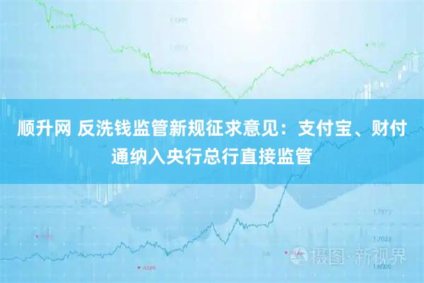 顺升网 反洗钱监管新规征求意见:支付宝、财付通纳入央行总行直接监管
